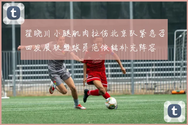 翟晓川小腿肌肉拉伤北京队紧急召回发展联盟球员范依铭补充阵容