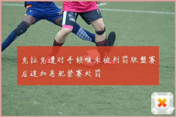克拉克遭对手锁喉未被判罚联盟赛后追加恶犯禁赛处罚